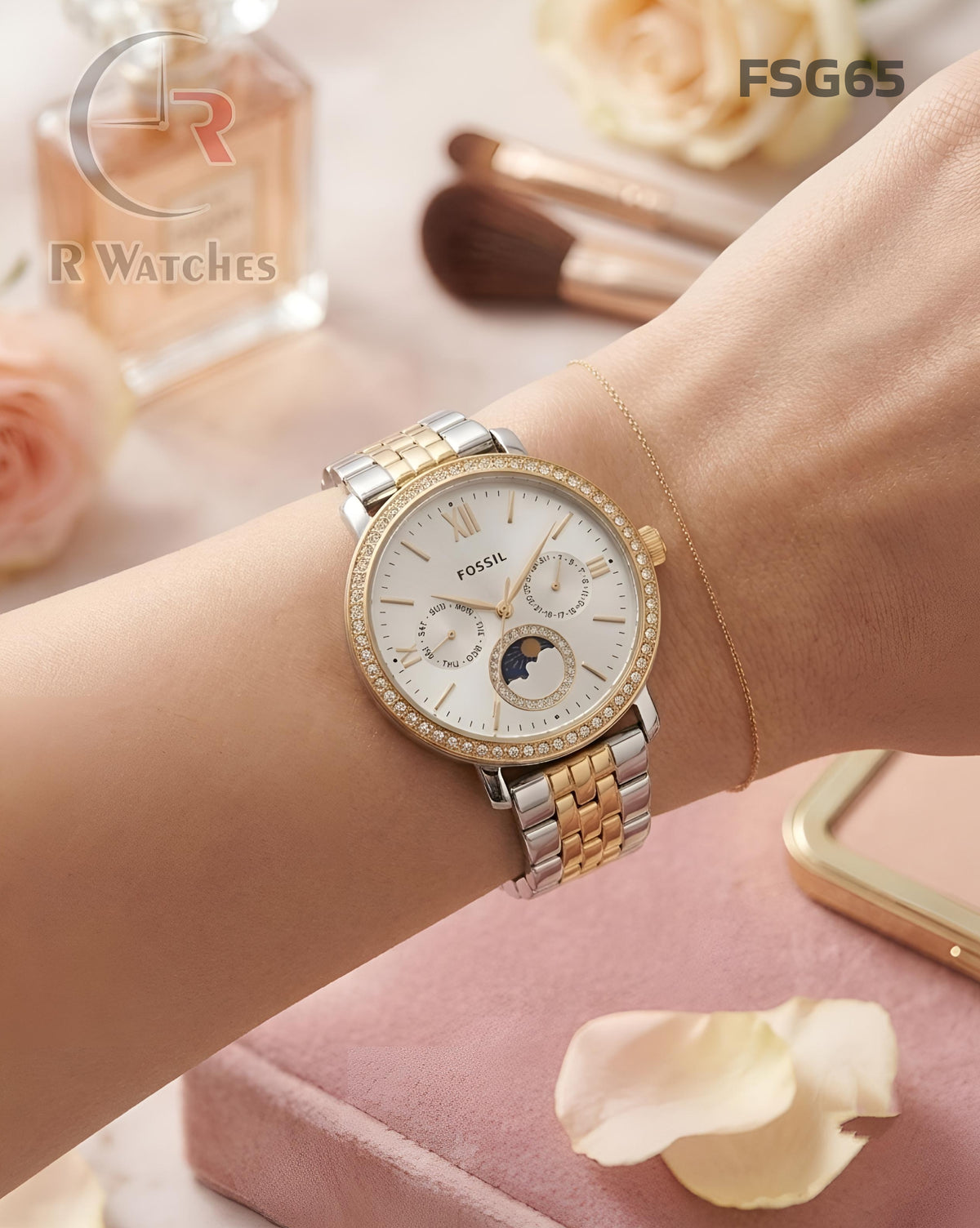 (OS)🖤⬆️ Fossil Girls Dual Tone White (FSG65)