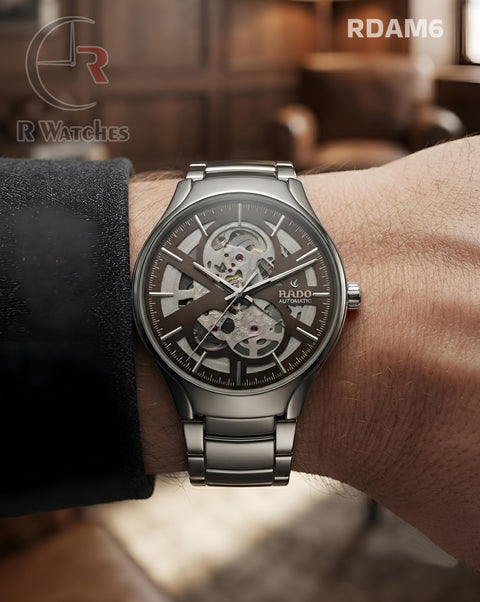 (OS)🖤⭐ Rado Automatic Brown Silver (RDAM6)