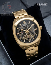 (SS)🖤⬆️⭐ Fossil Automatic Black Gold (FSAM17)