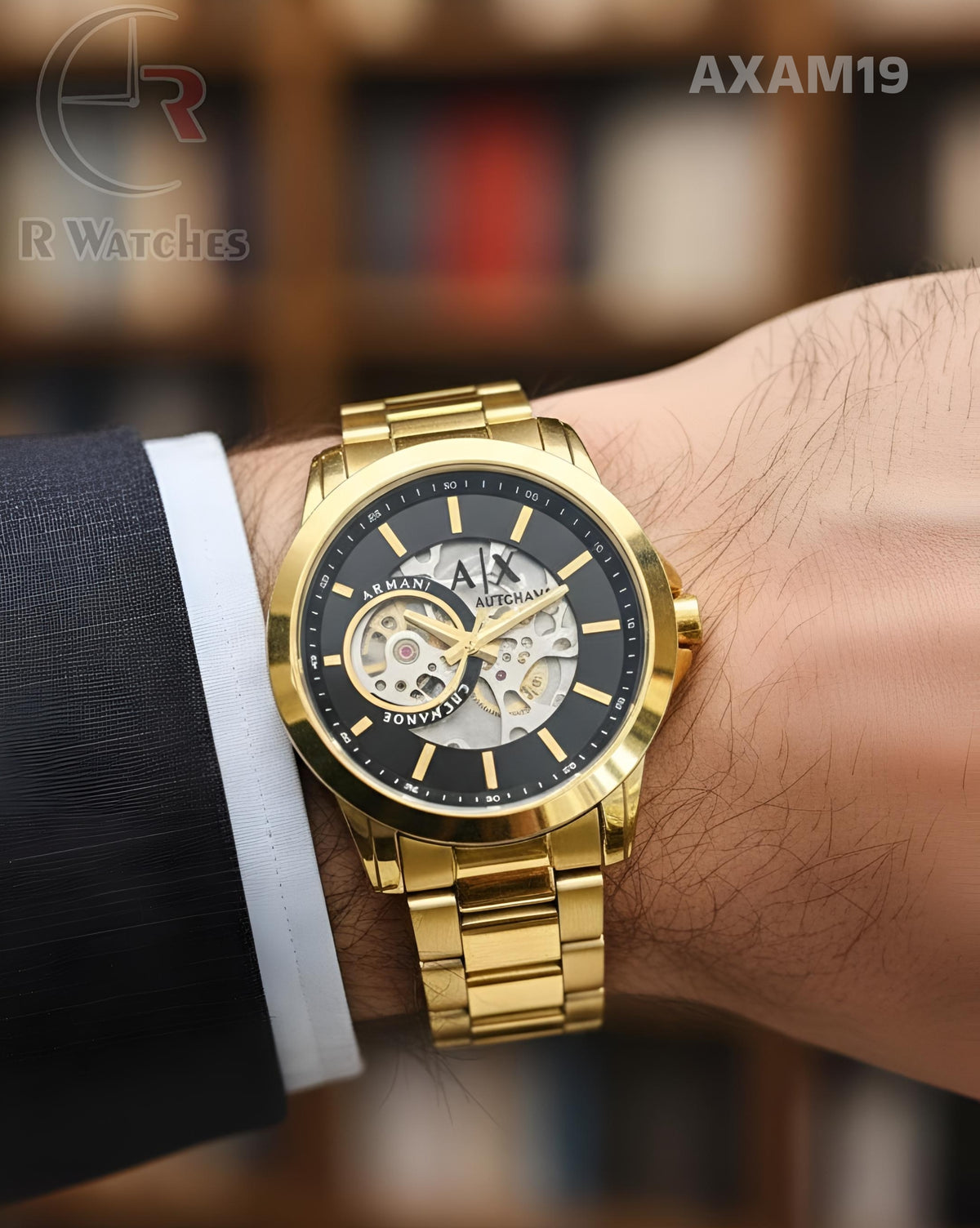 (SS)🖤 AX Automatic Gold Black (AXAM19)