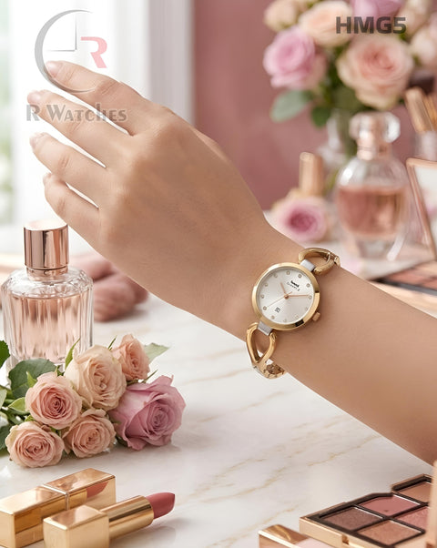 (OS)🖤⬆️⭐🔁 HMT Girls Full Gold Dial (HMG5)