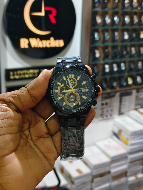 Edifice Black Gold – Premium Luxury Chronograph Watch