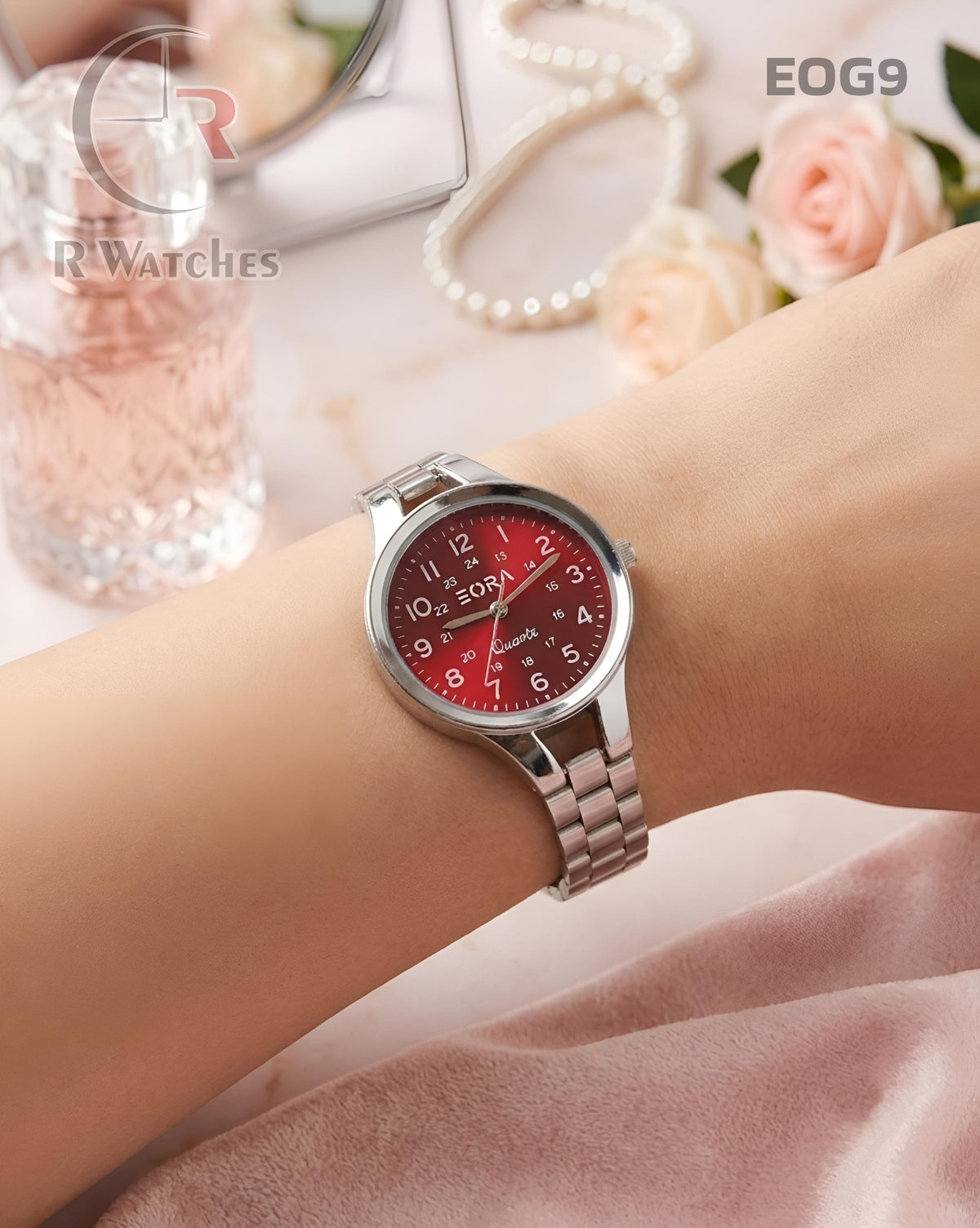 (OS)🖤⭐ Eora Girls Silver Red Dial (EOG9)