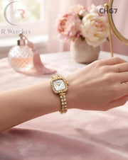 (OS)🖤⭐ Chanel Girls Diamond Gold White (CHG7)