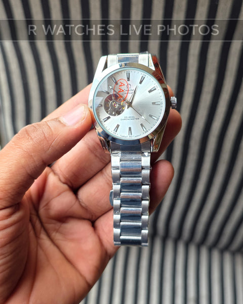 (OS)🖤⭐ Omega Automatic Full Silver (OMAM14)