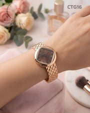 (OS)🖤⬆️⭐🔁 Cartier girls Rose Gold brown (CTG16)