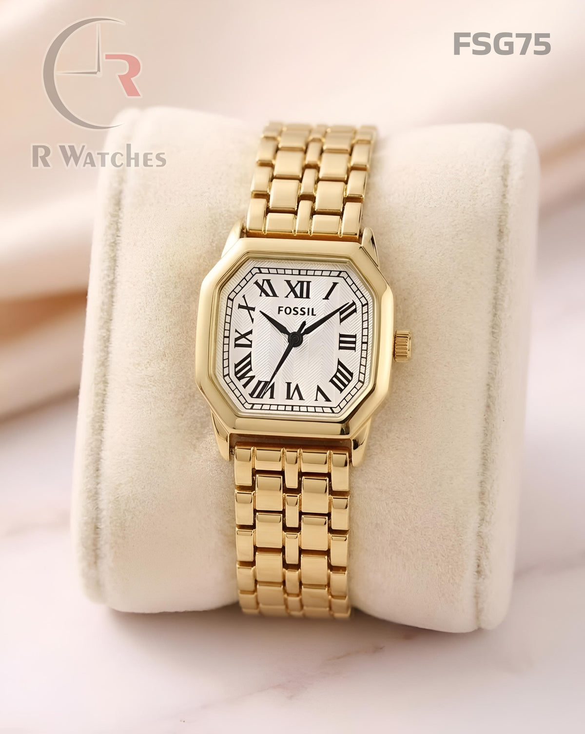 (SS)🖤 Fossil Girls Roman Gold White (FSG75)