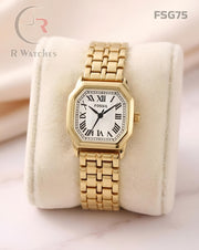 (SS)🖤 Fossil Girls Roman Gold White (FSG75)