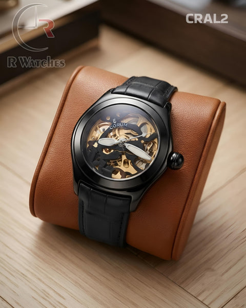 (SS)🖤 Corum Automatic leather full Black (CRAL2)