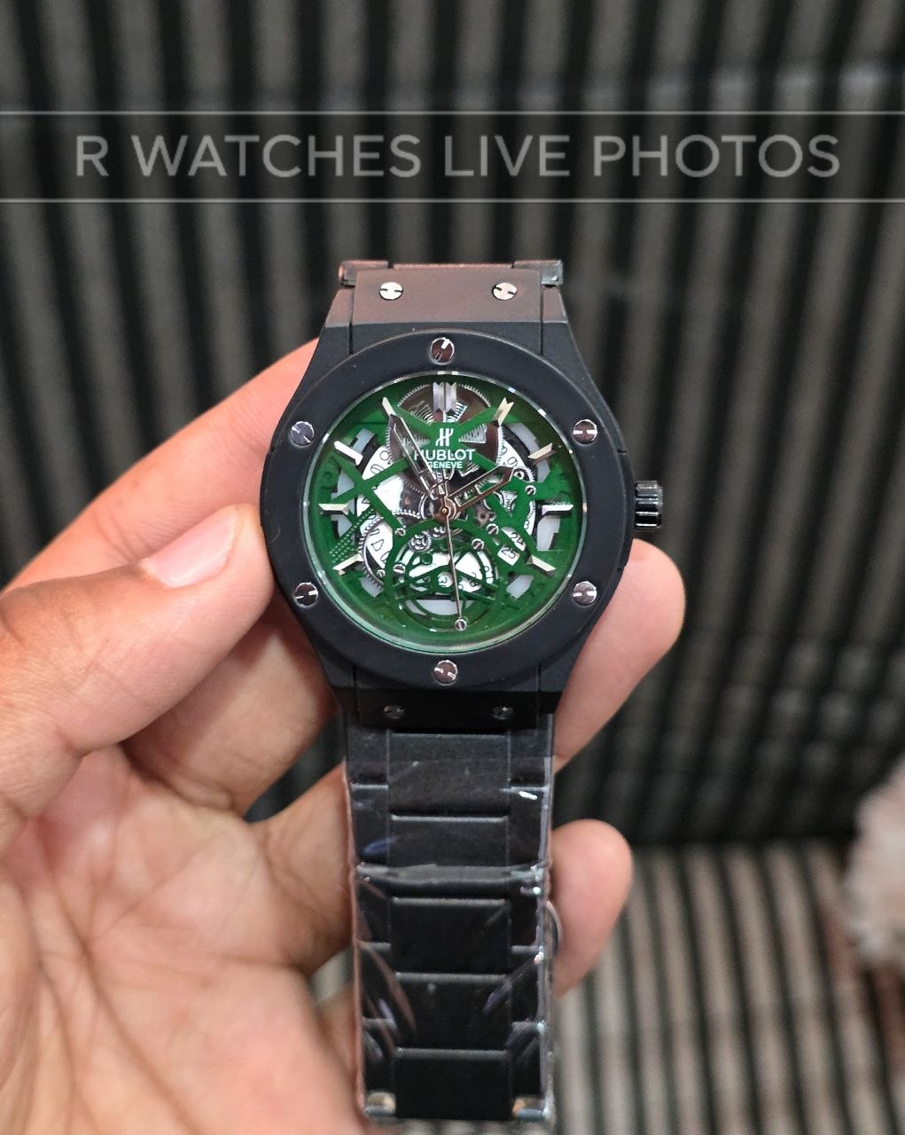 (OS2)🖤⭐ Hublot Machinery Black Green (HBP11)