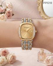 (SS)🖤⬆️⭐ Patek Philippe Girls Diamond Dual Tone Gold (PPG18)