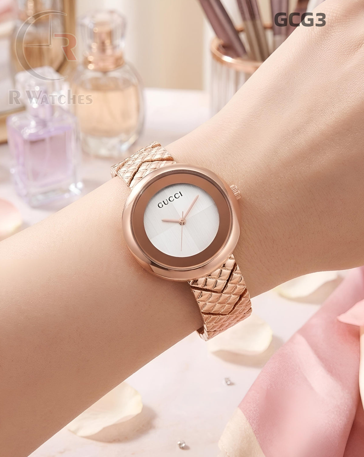 (OS)🖤⭐ Gucci Girls Rose Gold White (GCG3)