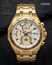 (SS)🖤 Casio Edifice Premium gold white dial (CSP28)