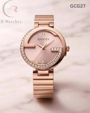 (OS)🖤⭐ Gucci Girls Diamond Full Rose Gold (GCG27)