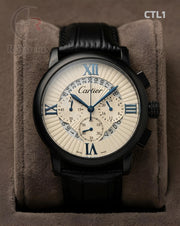 (OS)🖤⭐ Cartier Leather White Black (CTL1)