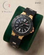 (OS)🖤⬆️ Bvlgari silicon black gold (BVS1)