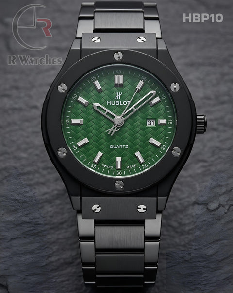 (OS2)🖤⭐ Hublot Machinery Black Green (HBP10)
