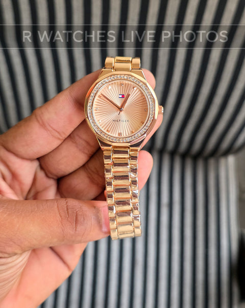 (OS)📷⭐ Tommy Hilfiger Girls Full Rose Gold (THG5)