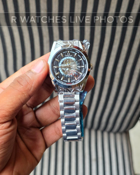 (SS)🖤⬆️⭐ Omega Automatic Black Silver (OMAM20)