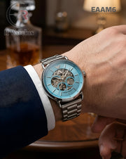 (OS)🖤⬆️ Armani Automatic Silver Tiffany Blue (EAAM6)