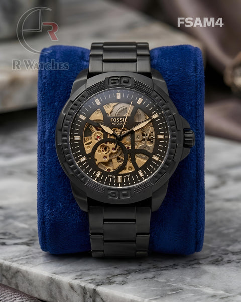 (OS)🖤⬆️⭐🔁 Fossil Automatic full Black (FSAM4)