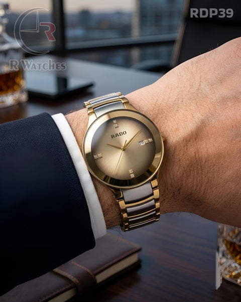 (OS2)🖤⭐ Rado dual tone golden grey (RDP39)