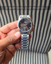 (OS)🖤⭐ Omega Automatic Black Silver (OMAM18)
