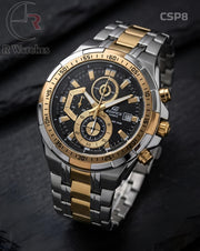 (SS2)🖤⬆️⭐ Casio Edifice dual tone black (CSP8)
