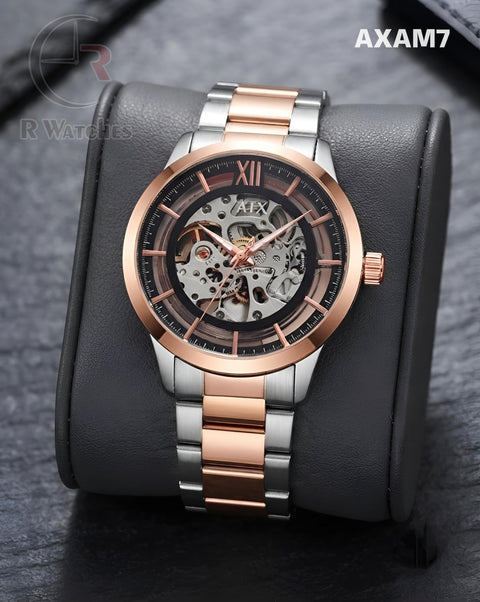 (OS)🖤⭐ AX Automatic Rose Gold Black (AXAM7)