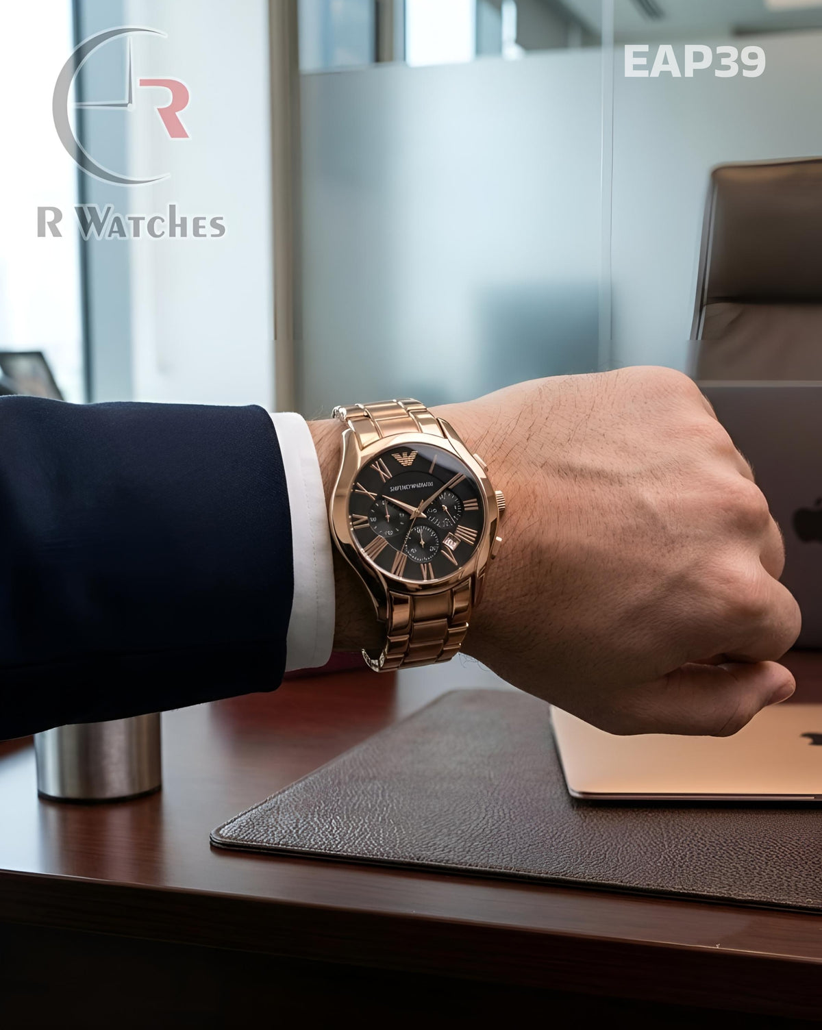 (SS2)🖤⭐ Armani ceramic rose gold black (EAP39)