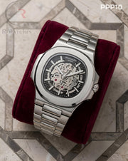 (OS2)🖤⬆️⭐🔁 Patek Philippe machinery silver black (PPP10)