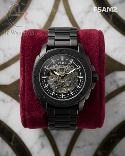 (OS)🖤⭐ Fossil Automatic Black Silver (FSAM2)