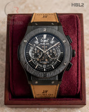 (SS)🖤⬆️ Hublot Heavy Leather Brown Black (HBL2)
