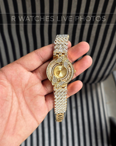(OS)🖤⬆️⭐🔁 Dior girls new diamond edition full Gold (DRG17)