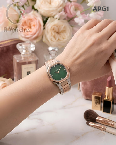 (OS)🖤⬆️AP Girls Rose Gold Green (APG1)