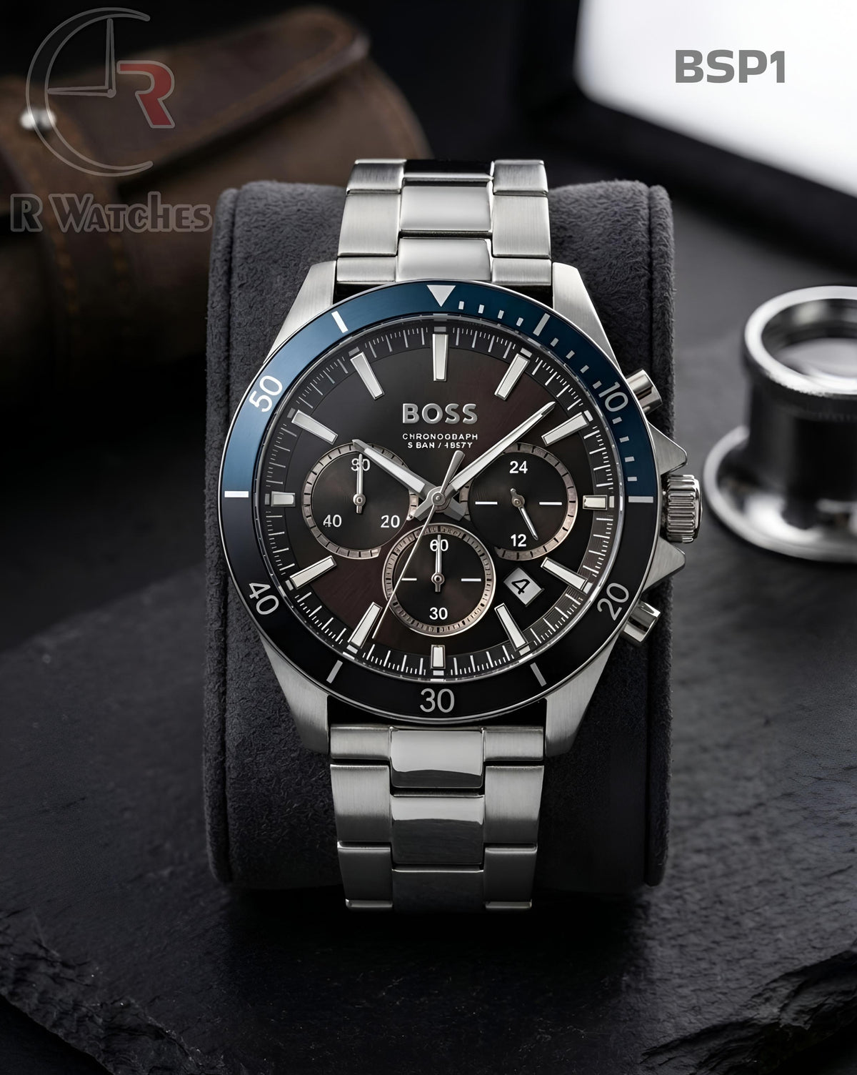 (OS)🖤⭐ Boss Silver Blue Black Dial (BSP1)