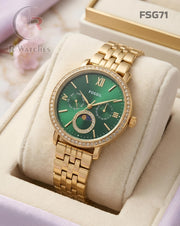 (SS)🖤 Fossil Girls Diamond Gold Green (FSG71)