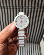 (OS)📷⭐ Rado Ceramic Rose Gold White (RDP61)
