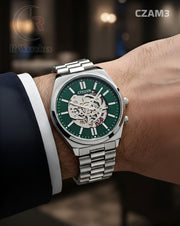 (SS)🖤 Citizen Automatic Silver Green Dial (CZAM3)