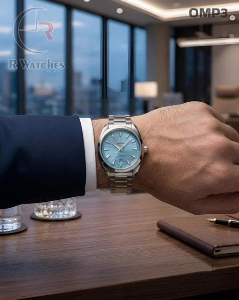 (OS)🖤 Omega Silver Light Tiffany Blue (OMP3)