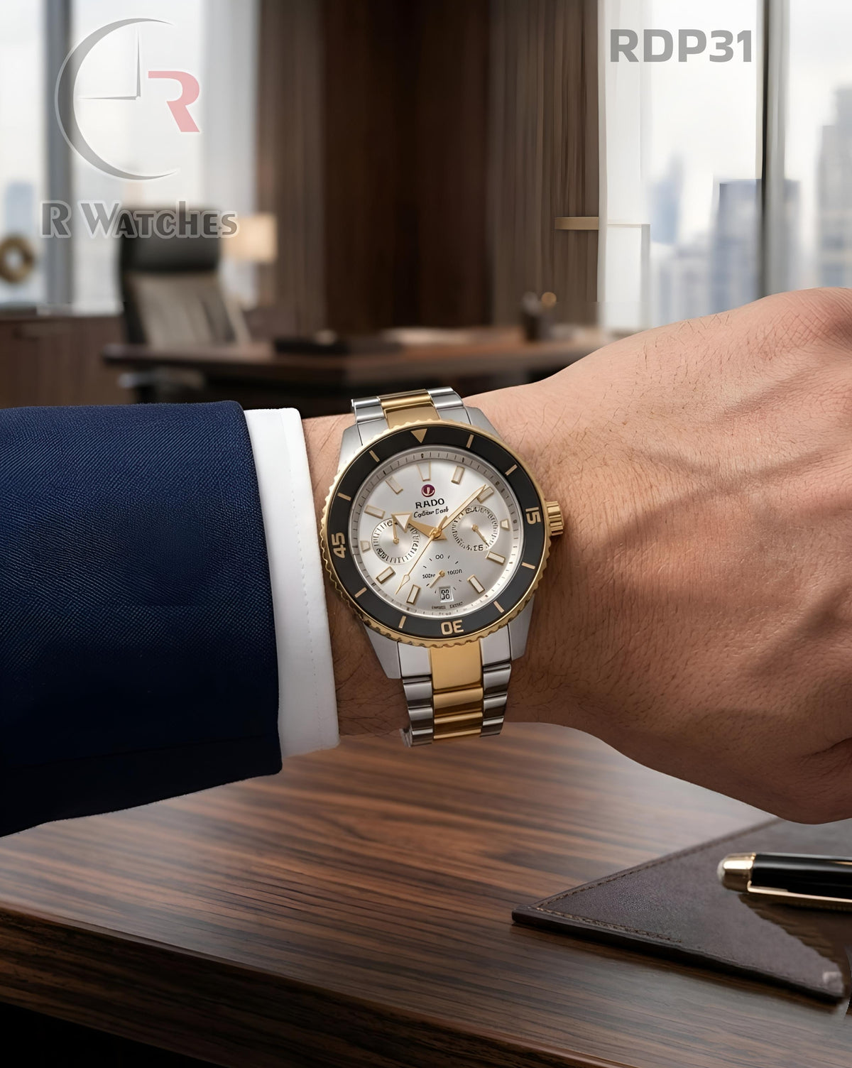 (OS)🖤⬆️ Rado Dual Tone White (RDP31)