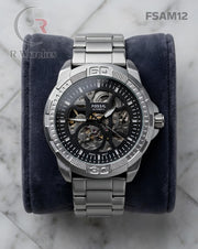 (OS)🖤⭐ Fossil automatic Silver Black (FSAM12)