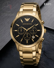 (OS2)🖤⭐ Armani Gold Black Dial (EAP1)