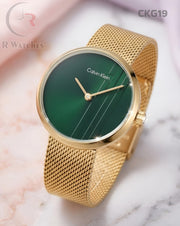 (OS)🖤⭐ Calvin Klein girls golden green (CKG19)