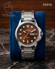 (OS)🖤⬆️⭐ Fossil Silver Brown (FSP10)