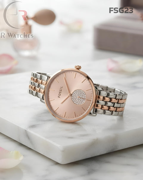 (SS)🖤⬆️⭐ Fossil Girls Rose Gold Pink (FSG23)