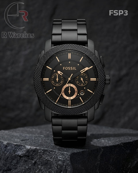 (SS)🖤⬆️⭐ Fossil matt black (FSP3)