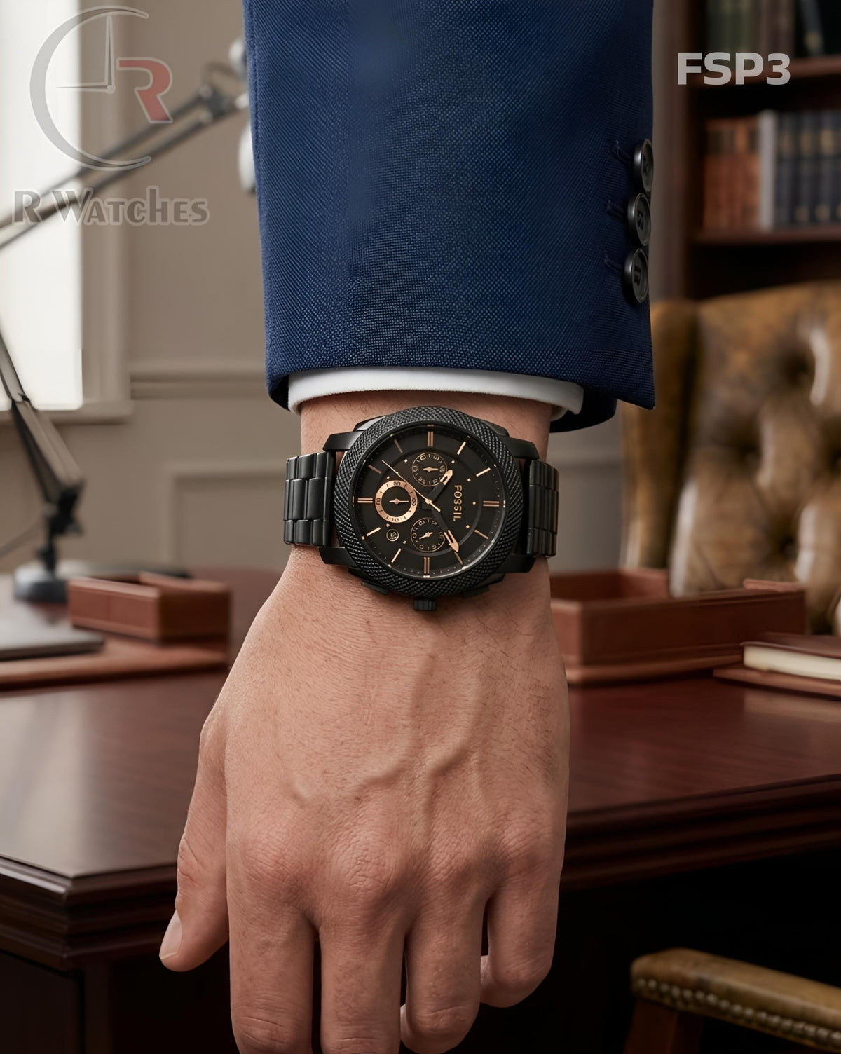 (SS)🖤⬆️⭐ Fossil matt black (FSP3)