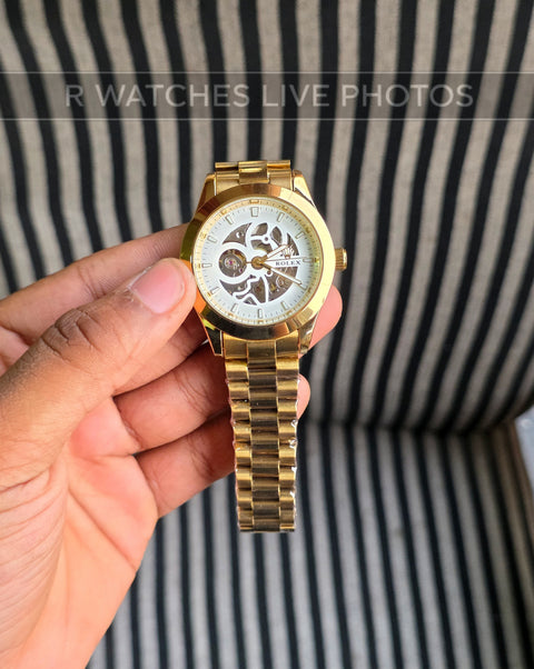 (SS)📷⭐ Rolex Automatic Gold White ( RXAM19)