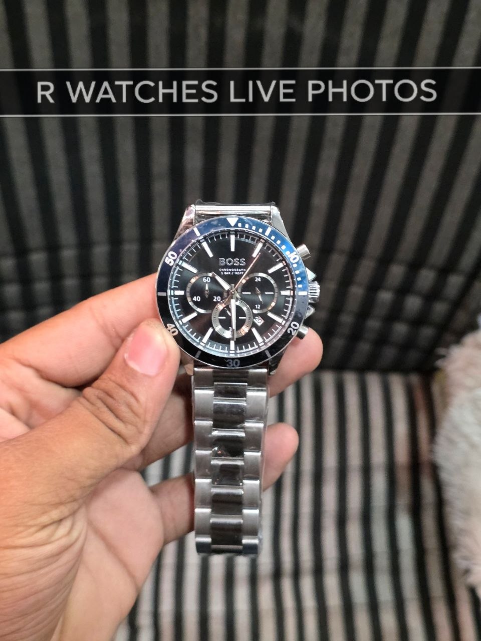 (OS)🖤⭐ Boss Silver Blue Black Dial (BSP1)